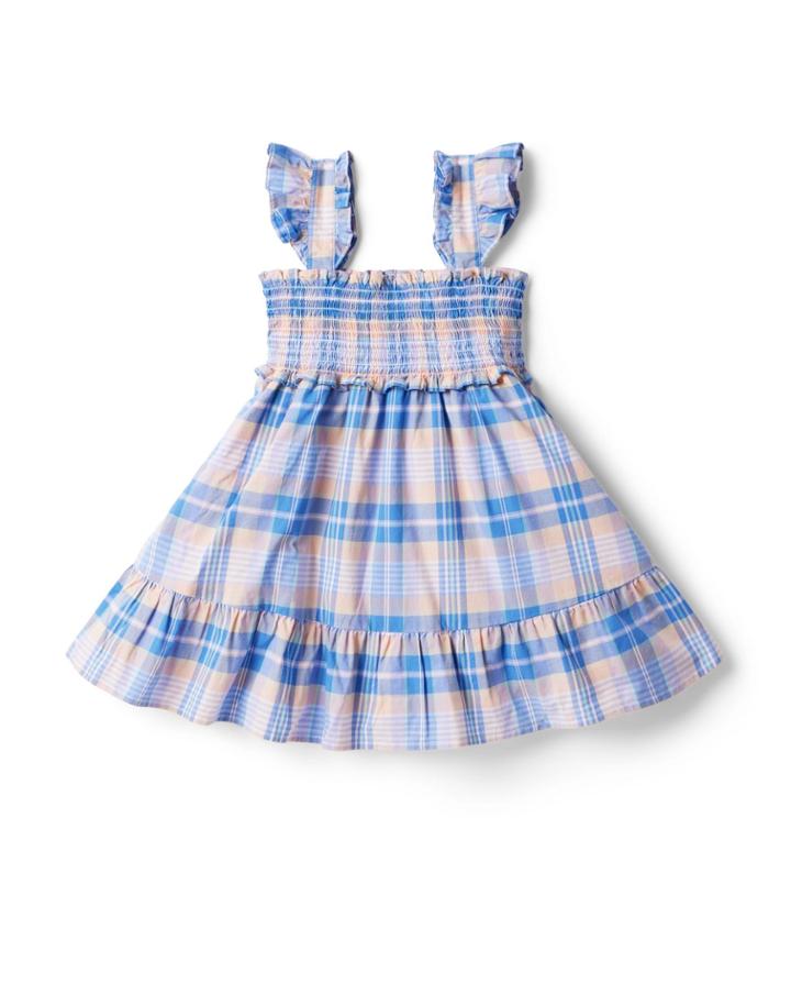 The Emily Plaid Smocked Sundress