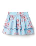 Floral Tiered Smocked Waist Skirt