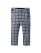 Plaid Pull-on Button Pant