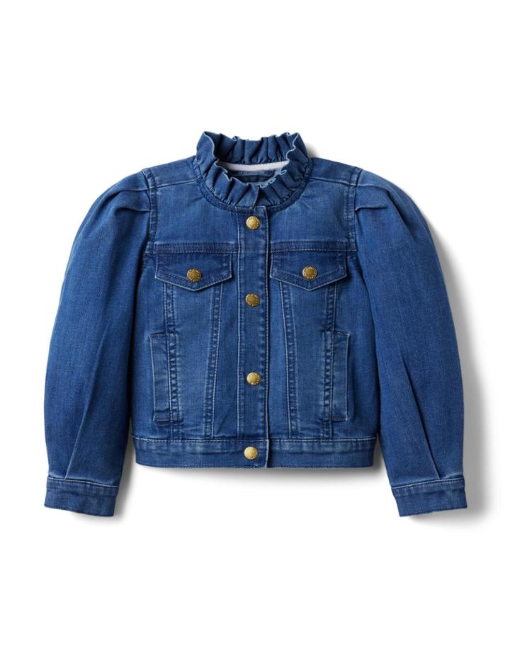 Denim Puff Sleeve Jacket