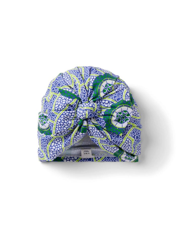 Kaavia James Floral Block Print Swim Headwrap