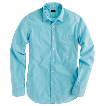 Secret Wash Shirt In Pagoda Blue Gingham