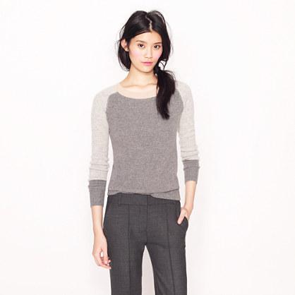 Collection Cashmere Waffle Colorblock Sweater