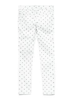 Polka Dot Glitter Jegging Silver_metallic