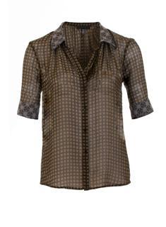 Pete Button Down Blouse Punk_flowers