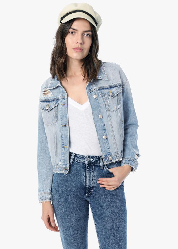 Taylor Hill X Joe's | Destroyed Cropped Jacket