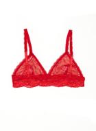 Nadia Lace Bralette Red