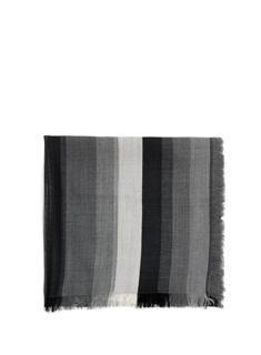 Striped Scarf Black_and_grey Os