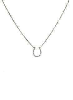 Horseshoe  Necklace White_gold Os
