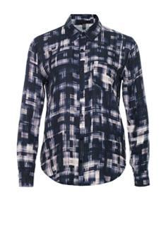 Single Pocket Shirt Black-indigo