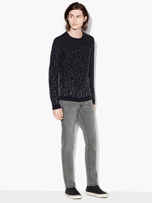 John Varvatos Degrade Jacquard Crewneck Sweater