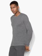 John Varvatos Thermal Crewneck Sweater Blk Cord Size: Xs
