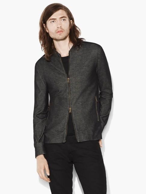 John Varvatos Double Face Zipped Jacket