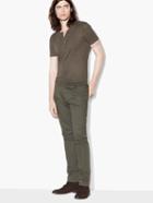 John Varvatos Linen Henley Sage Brush Size: Xs