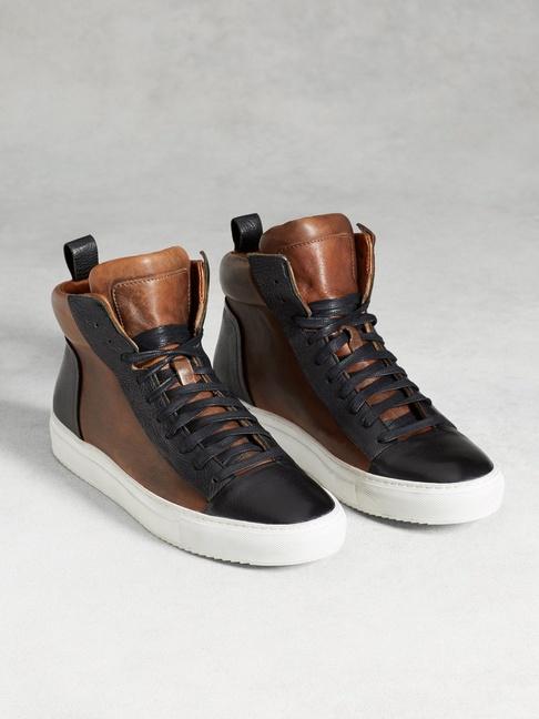 John Varvatos 315 Reed Raw Edge High Top Sneaker
