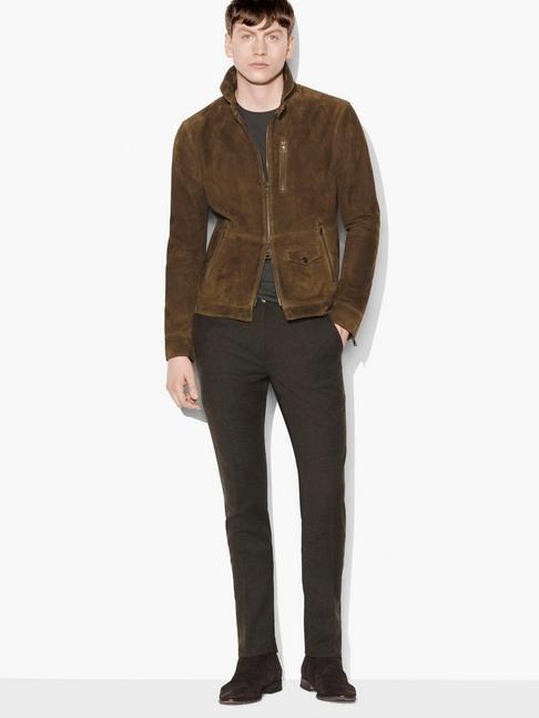 John Varvatos Short Suede Jacket