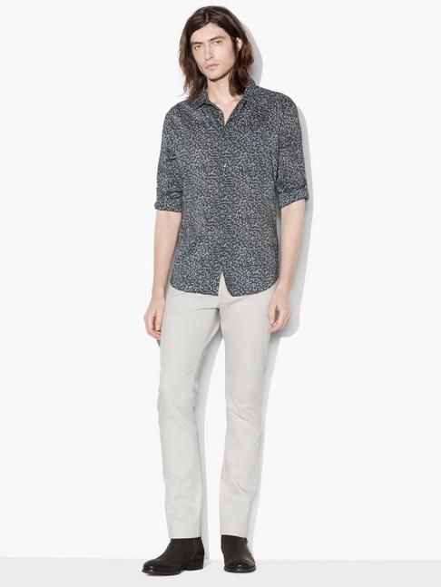John Varvatos Leaf Printed Sport Shirt