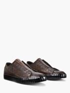 John Varvatos Laceless Low Top Chocolate Size: 8.5