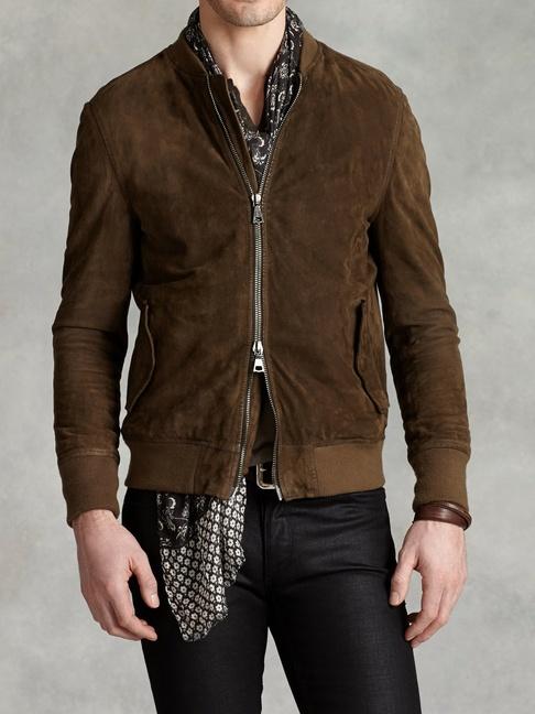 John Varvatos Zip Front Bomber