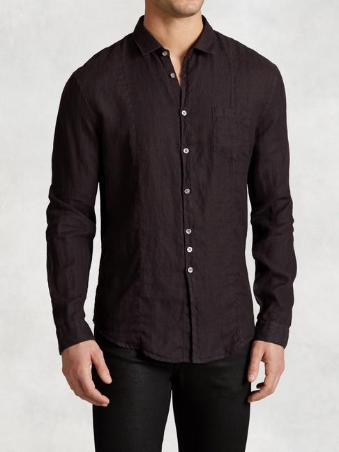 John Varvatos Slim Fit Linen Button-up Shirt