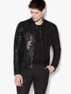 John Varvatos Rivet Studded Leather Jacket