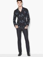 John Varvatos Allover Floral Shirt Midnight Size: Xs