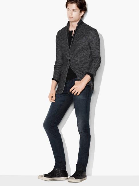 John Varvatos Knit Notch Lapel Jacket