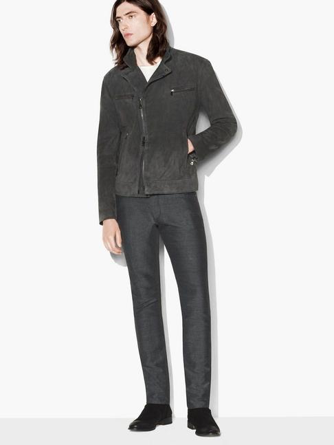 John Varvatos Suede Moto Jacket