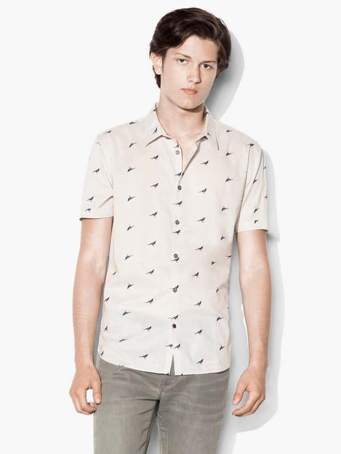 John Varvatos Short Sleeve Crow Shirt