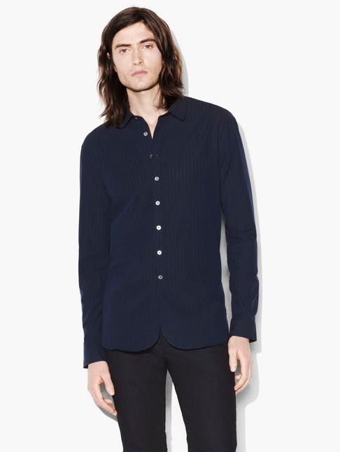John Varvatos Dobby Striped Shirt