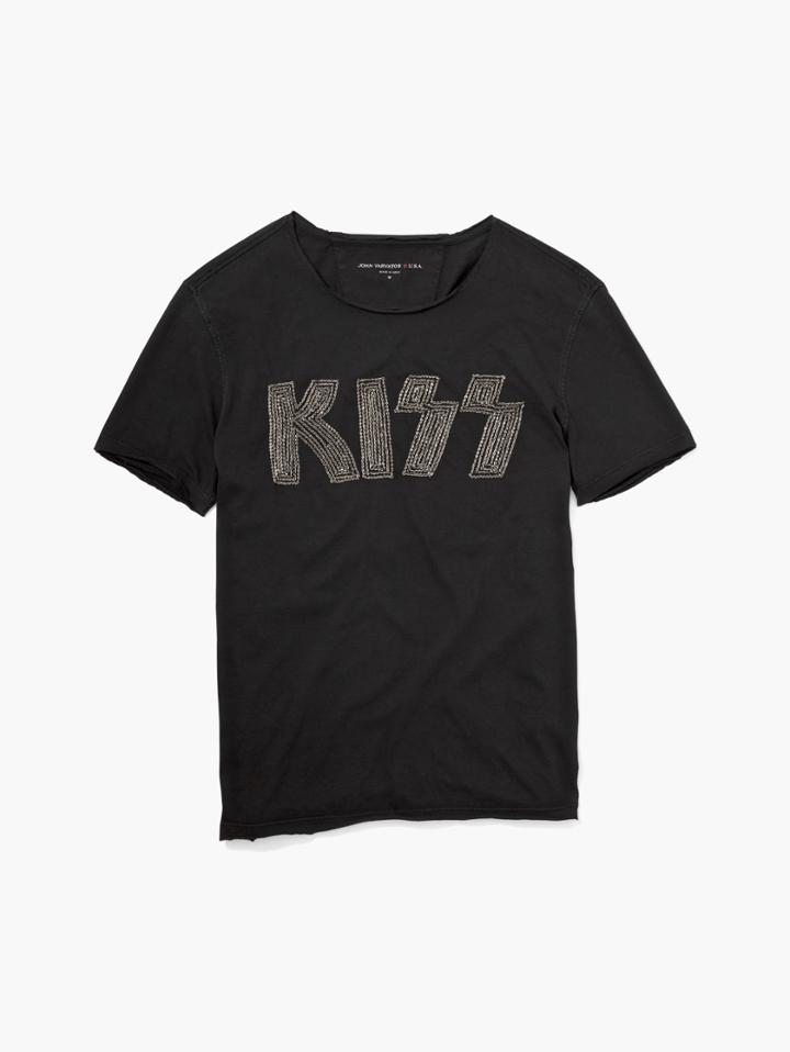 John Varvatos Kiss Chain Stitch Tee Black Size: S