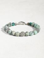John Varvatos Turquoise Bracelet With Sterling Silver Beads