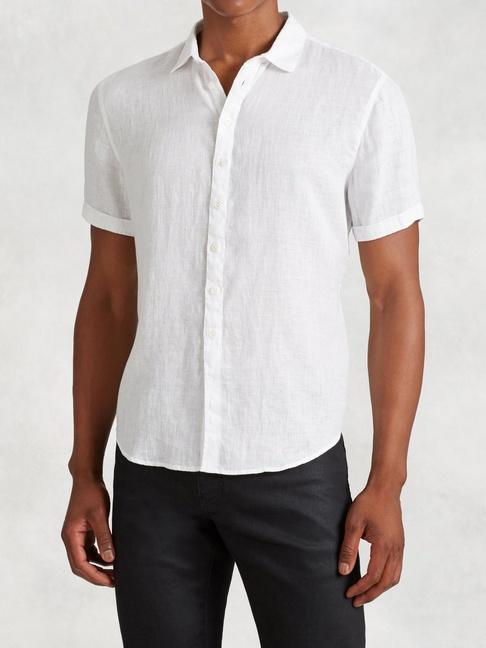 John Varvatos Linen Short Sleeve Shirt