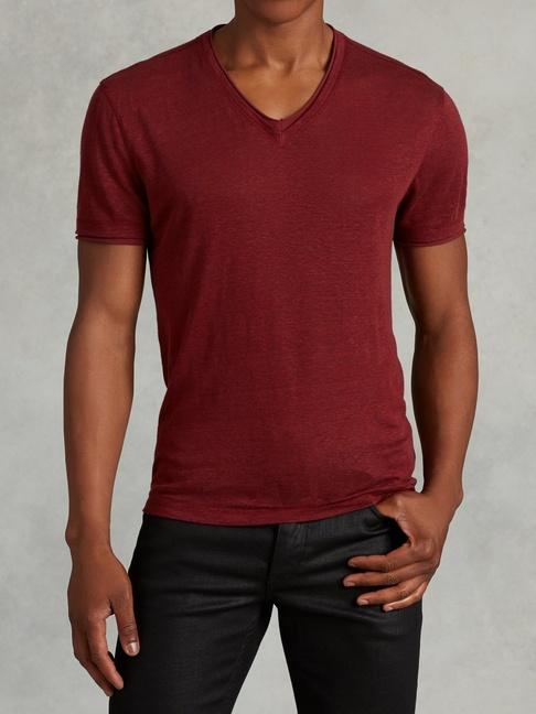 John Varvatos Jersey Trim Short Sleeve V-neck  Size: Xs