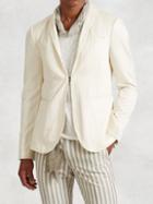 John Varvatos Cotton Silk Shawl Collar Jacket