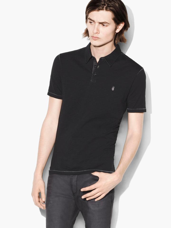 John Varvatos Peace Polo Black Size: Xs