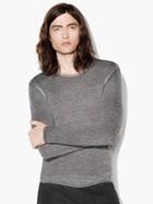 John Varvatos Artisan Crewneck Sweater Mediumium Grey Heather Size: Xs