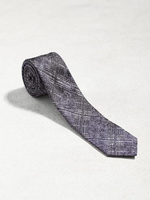 John Varvatos Skinny Contrast Check Tie