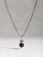 John Varvatos Crowned Cats Eye Ball And Chain Necklace