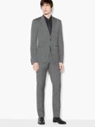 John Varvatos Jake Houndstooth Suit Black Velvet Size: 50 Rg