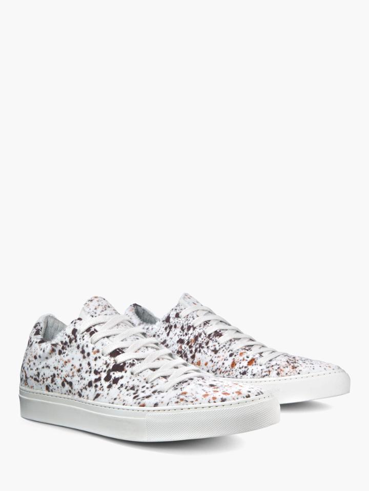 John Varvatos Reed Low Top Sneaker Almond Size: 7.5