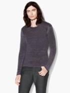 John Varvatos Artisan Crewneck Sweater Dry Lavender Size: Xs
