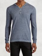 John Varvatos Pullover Button Hoodie