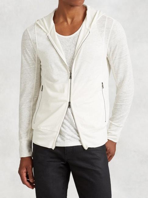 John Varvatos Linen Foil Hoodie