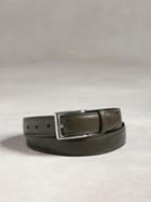 John Varvatos Double Stitch Panel Belt W/ Sq Harness  Size: 36