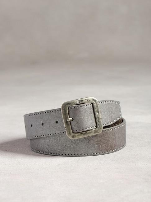 John Varvatos Heavy Stitch Panel Belt W/ Classic Buckle