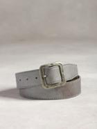 John Varvatos Heavy Stitch Panel Belt W/ Classic Buckle