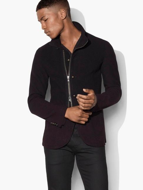 John Varvatos Convertible Funnel Collar Jacket