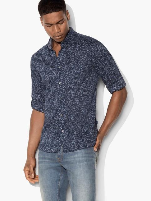 John Varvatos Abstract Button-down Shirt