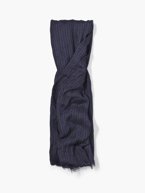 John Varvatos Crinkled Polka Dot Printed Scarf